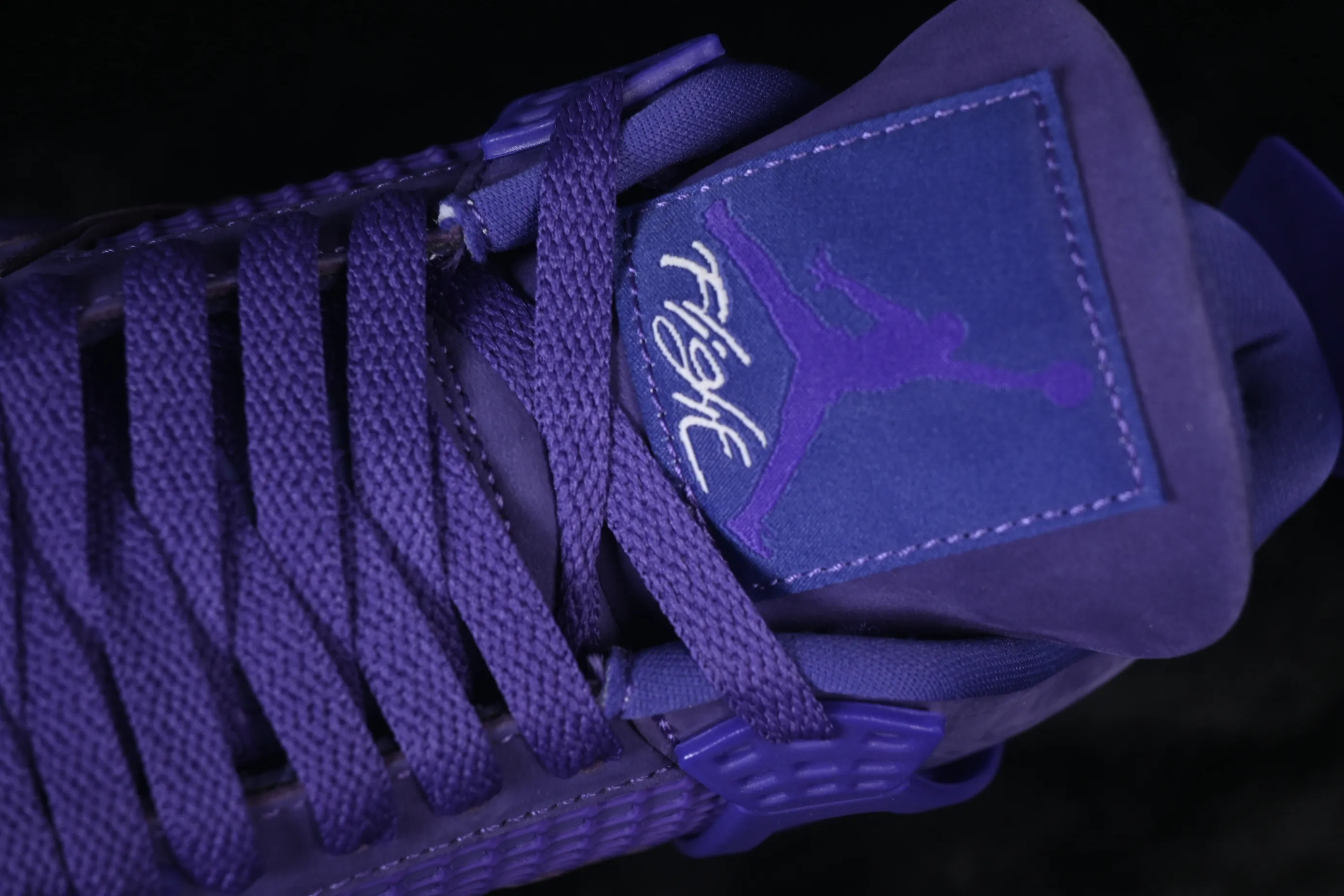 All categories Air Jordan Jordan series basketball shoes Air Jordan 4 Nigel Sylvester x Air Jordan 4 Retro "Purple" AJ4 Joe 4 joint blue brick HF4340-500
